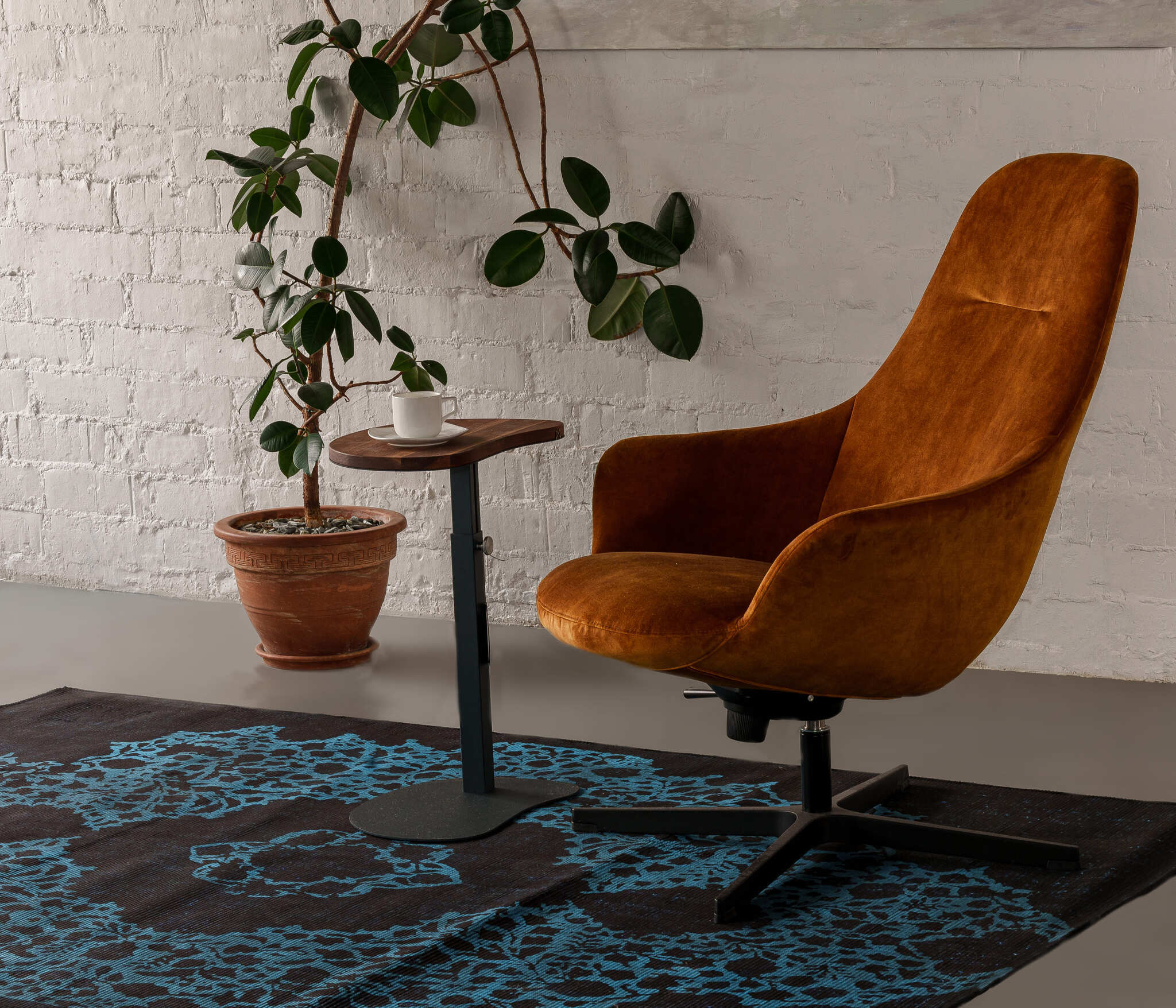 Ковер Carpet Decor Ornament Blue C1375
