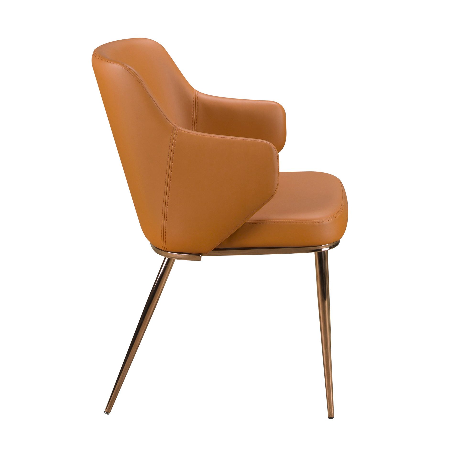 Стул 4162 из коричневой экокожи Angel Cerda