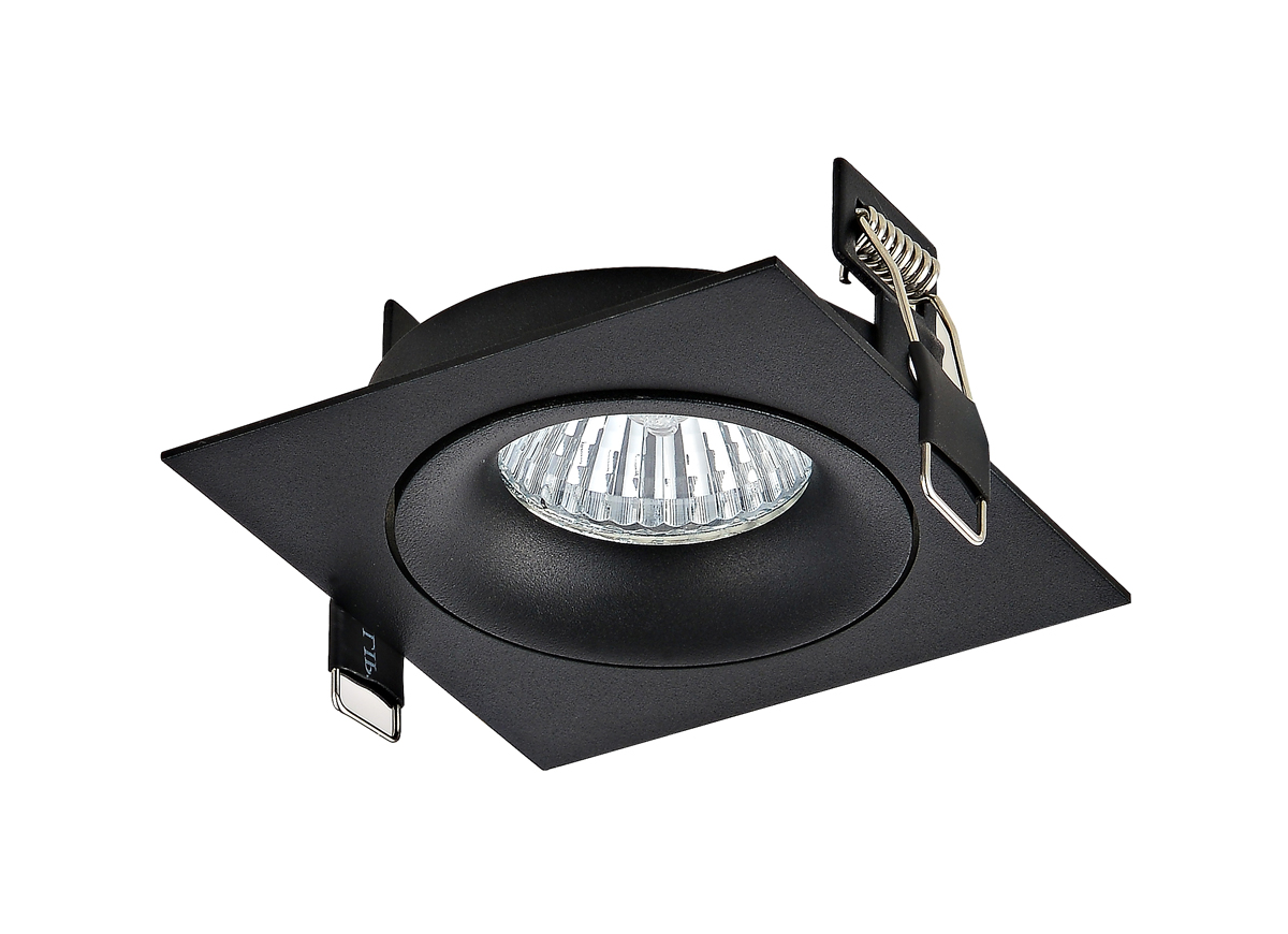 Встраиваемый поворотный светильник под сменную лампу Donolux DL18412/01TSQ Black