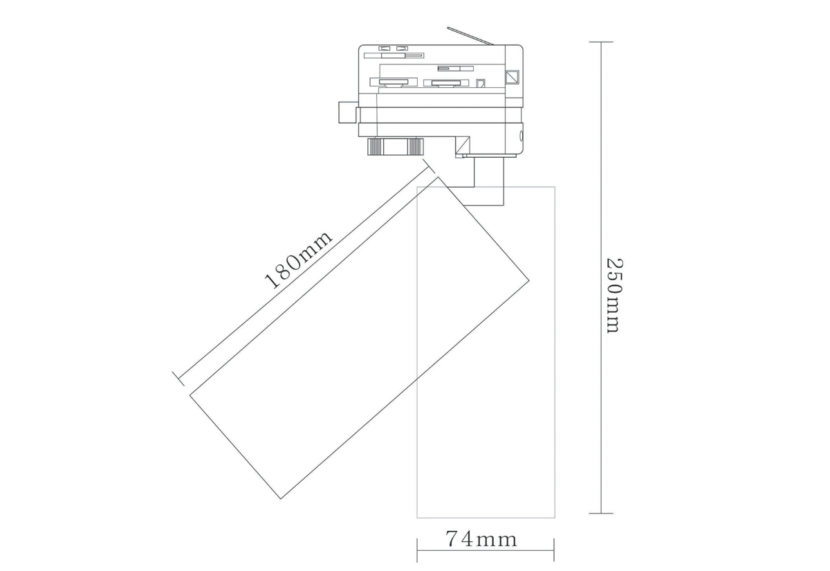 Светодиодный светильник для трехфазной шины Donolux DL18895R20W1W Track