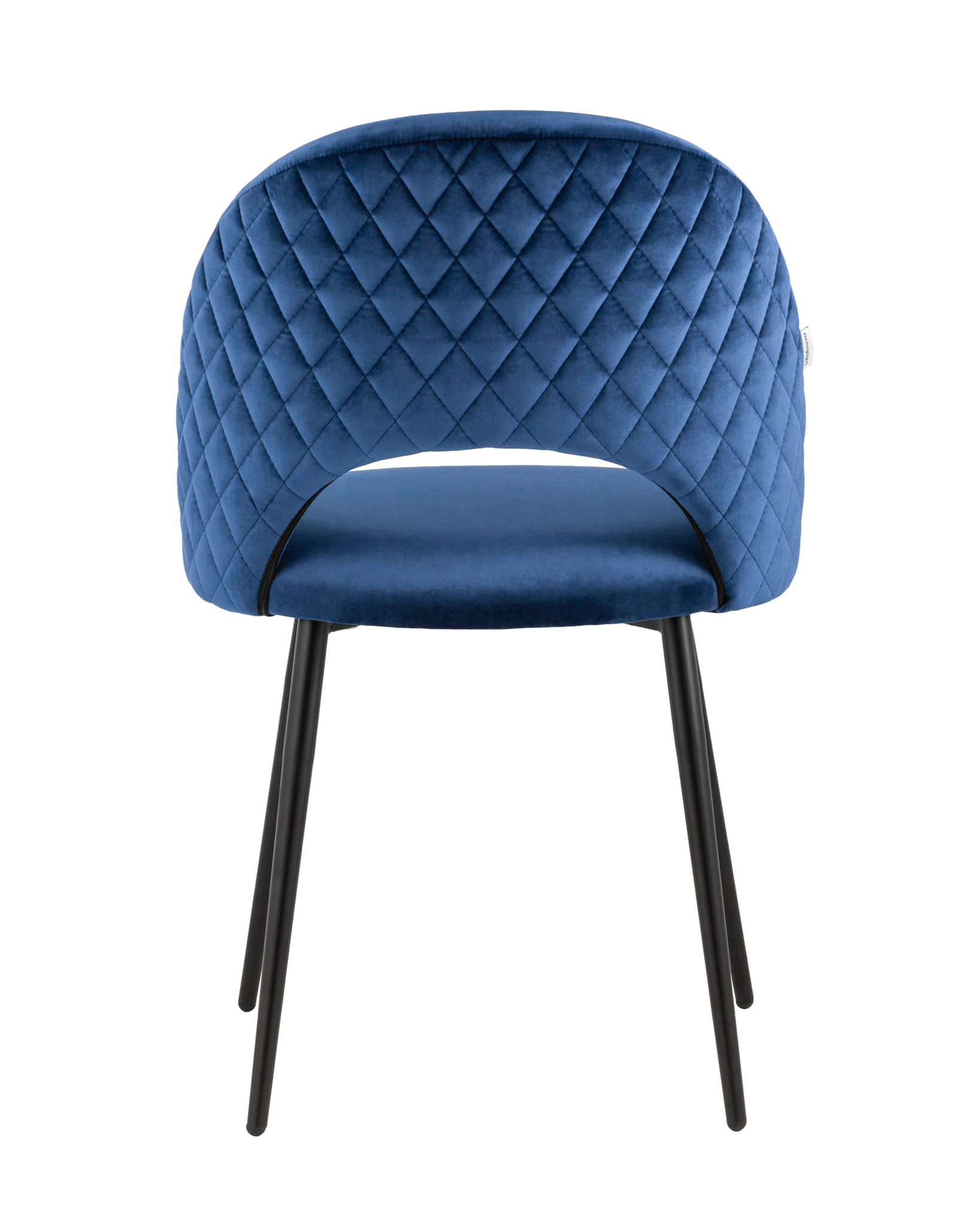Стул Меган NEW велюр с ромбами синий Stool Group
