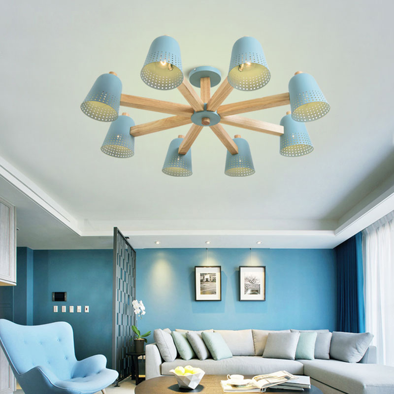 Люстра на штанге TRACERY 8 lamps by ImperiumLoft