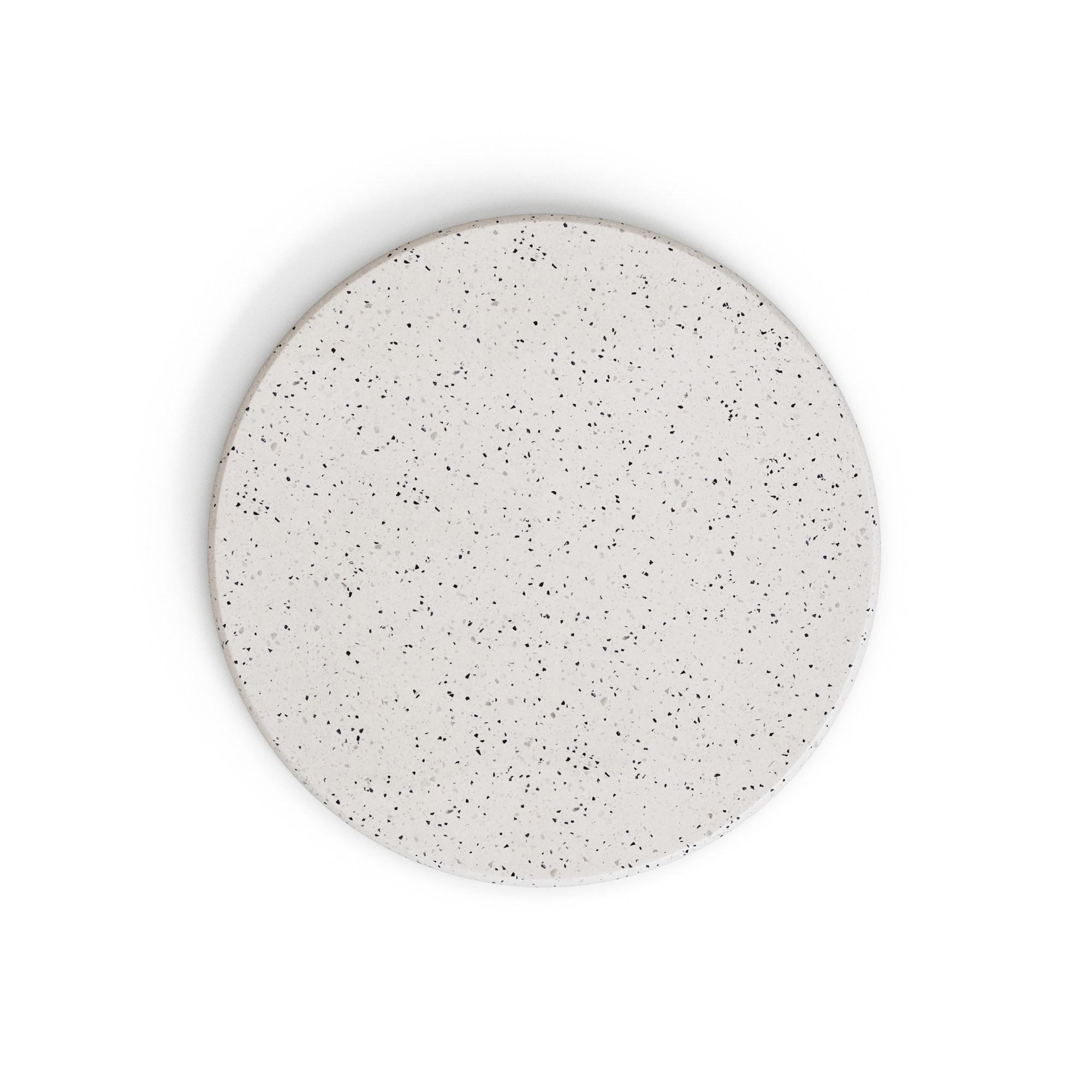 Высокий барный стол Saura из черного металла со столешницей из белой терраццо La Forma (ex Julia Grup)