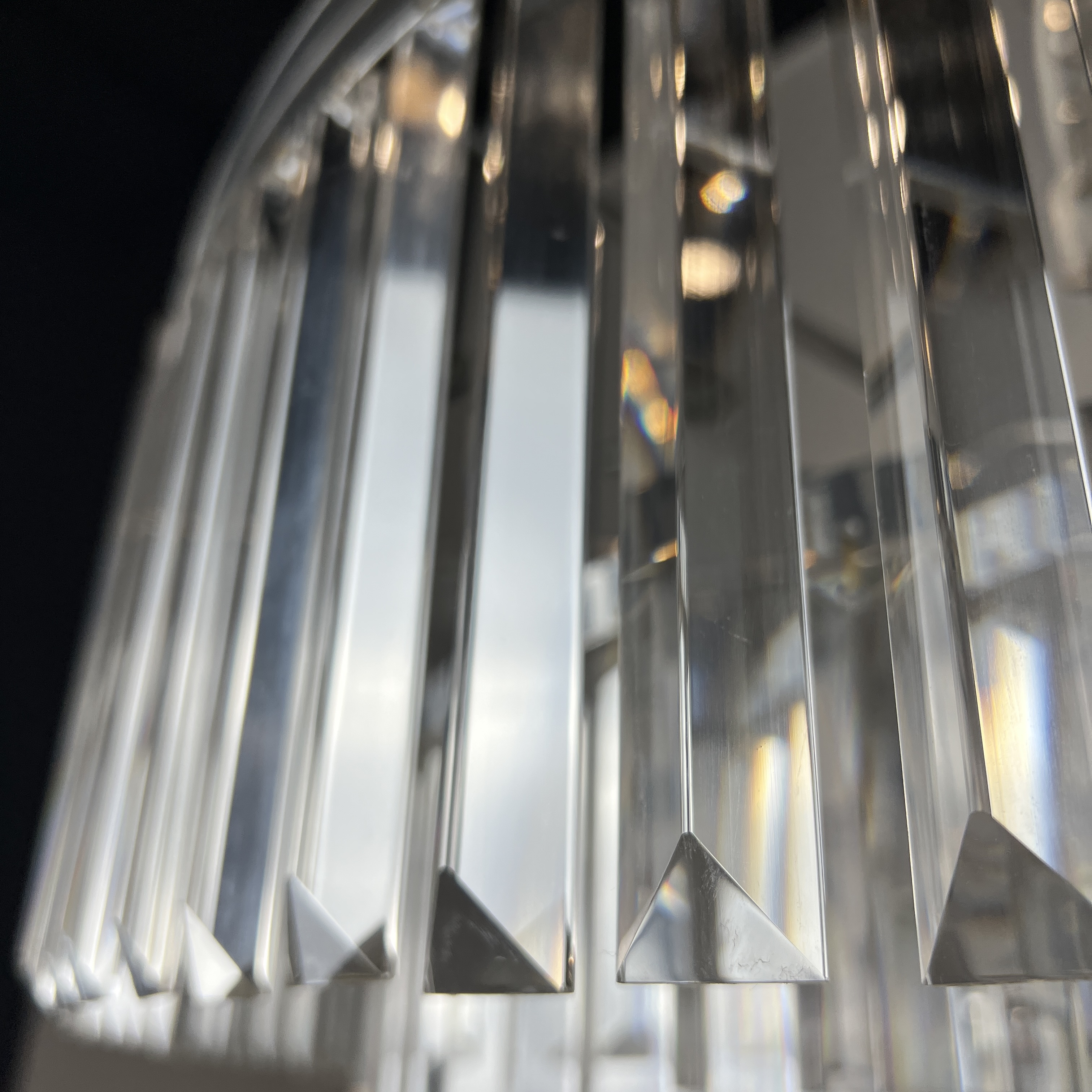 Люстра Rh 1920S Odeon Clear Glass Fringe Chandelier D80 Chrome By Imperiumloft