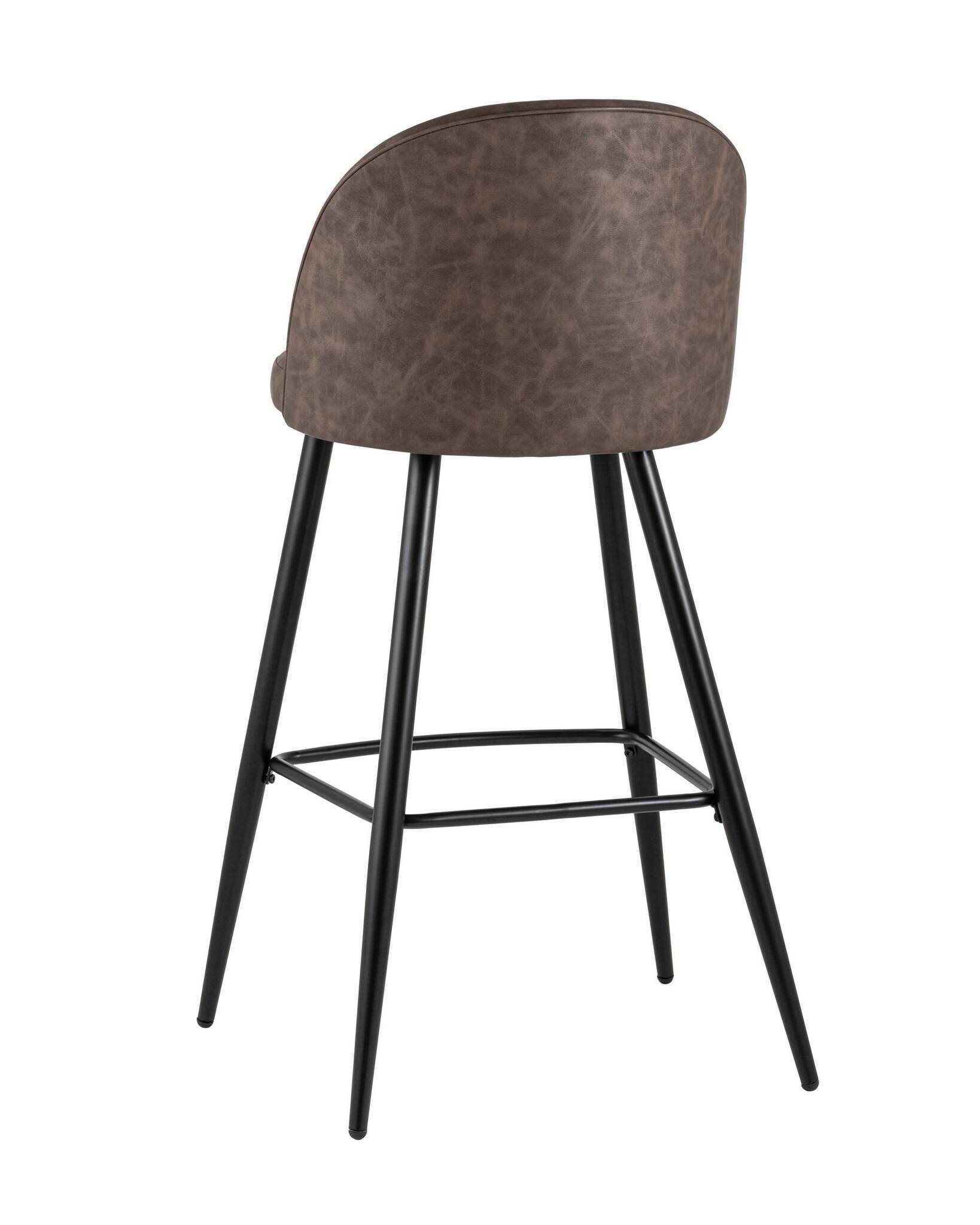 Стул барный Лион коричневая экокожа Stool Group