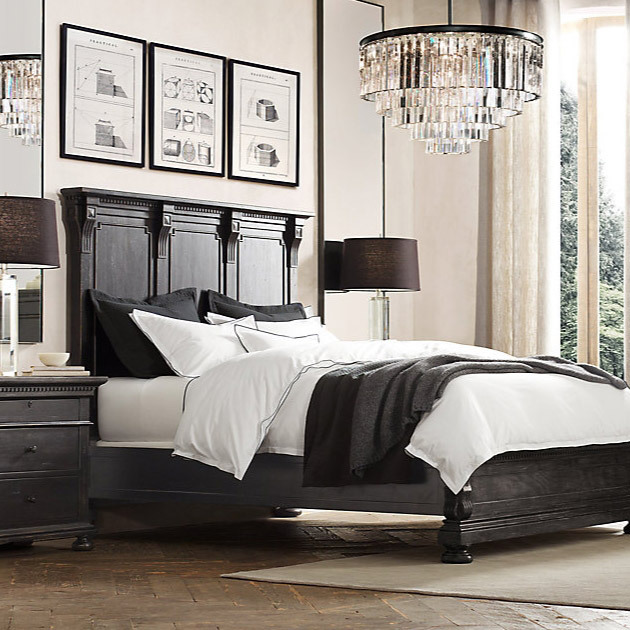 Люстра Restoration Hardware 1920s Odeon Clear Glass Fringe 3-Tier Grey Iron