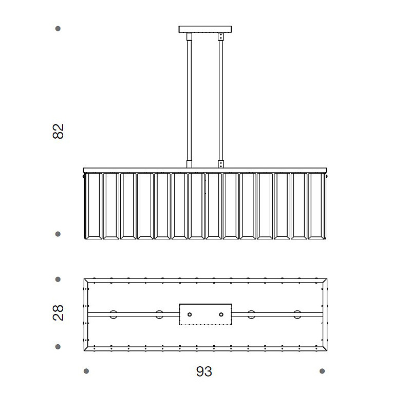 Люстра IDL 359/5S chrome