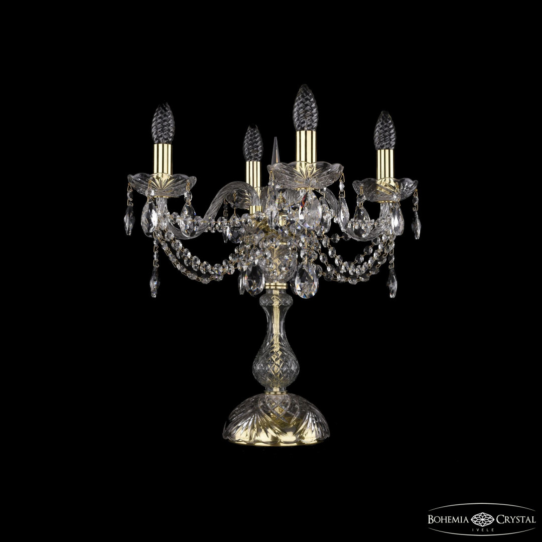 Настольная лампа хрустальная 1406L/4/141-47 G