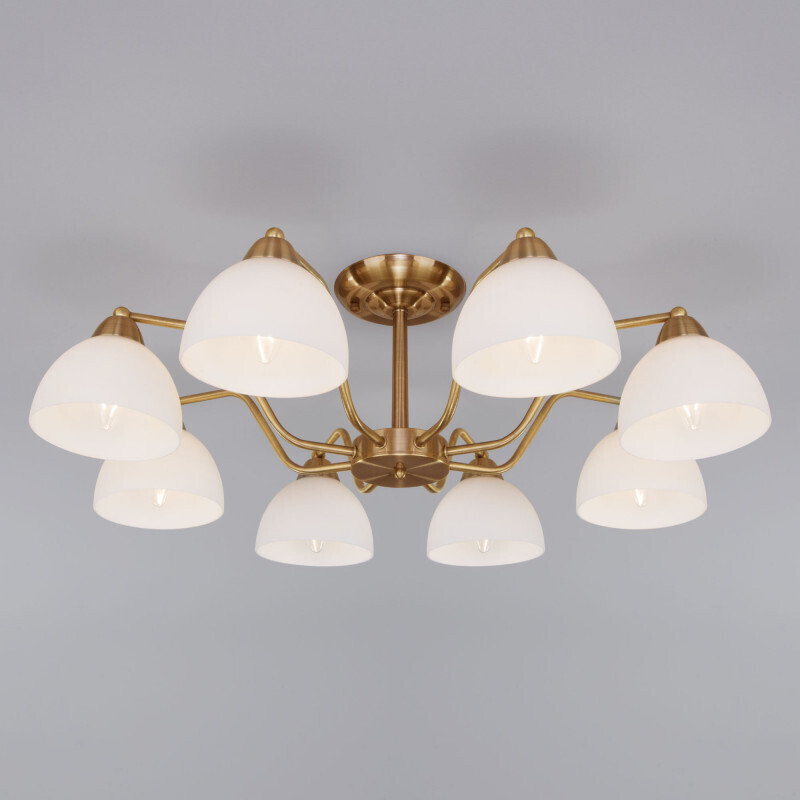 Люстра на штанге Eurosvet 30172/8 античная бронза