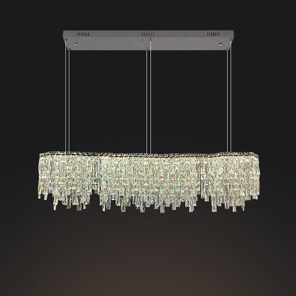 Реечный, рядный светильник MICHELLE LONG L150 Chrome by ImperiumLoft