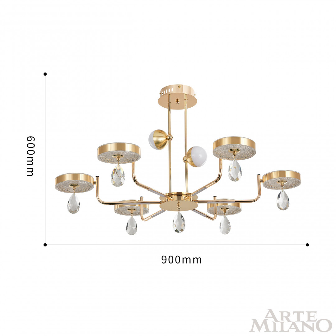 Люстра светодиодная 272210/6 GD Arte Milano