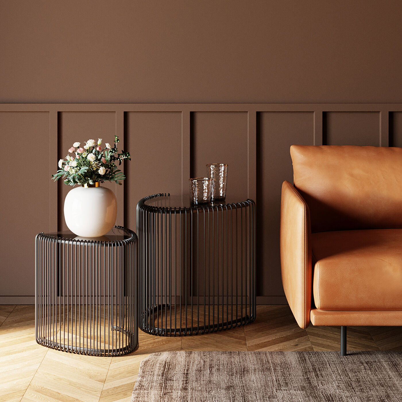 Столик приставной KARE Wire 86422