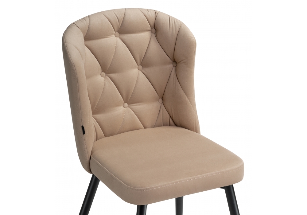 Стул Woodville Алиссум velutto 05 / черный 499990