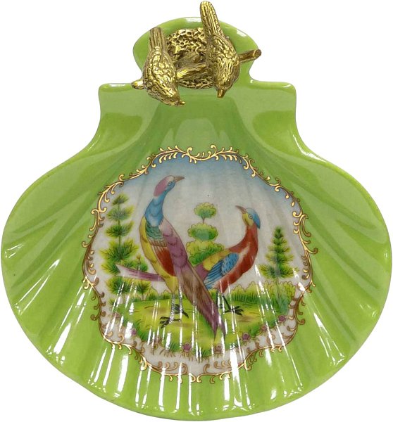 Блюдо с птичками Glasar 31G2423/C562C/HLG0752