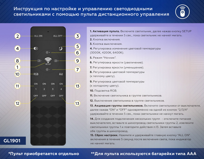 Светильник на шине Ambrella Light GL1313