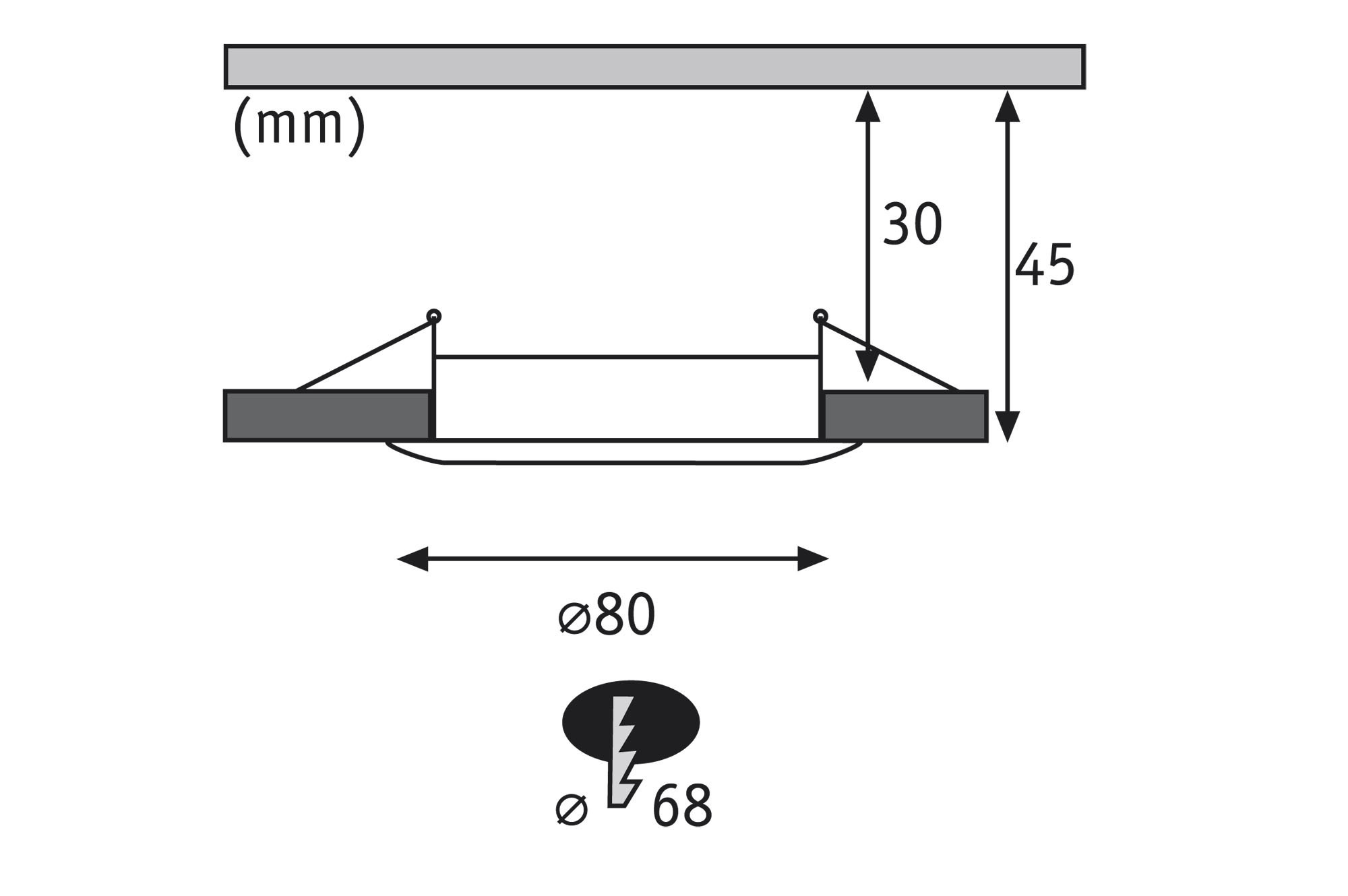 Встраиваемый светильник Paulmann 92808