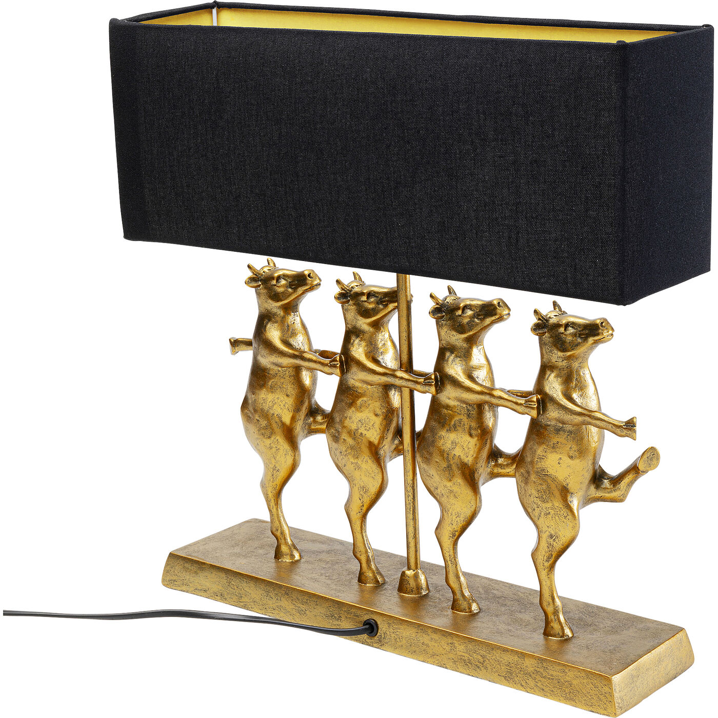 Светильник настольный Dancing Cows Black KARE 56252