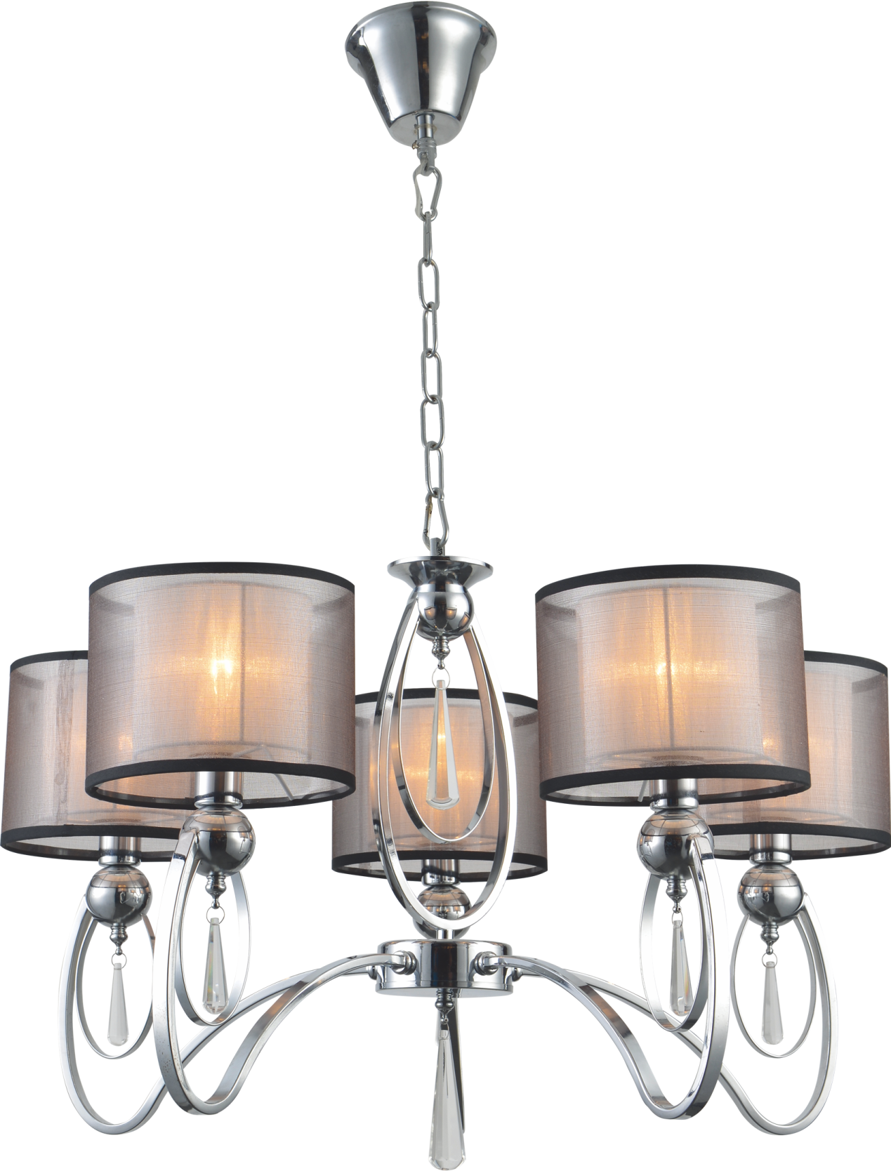 Люстра подвесная Moderli V2585-5P Dark 5*E14*60W