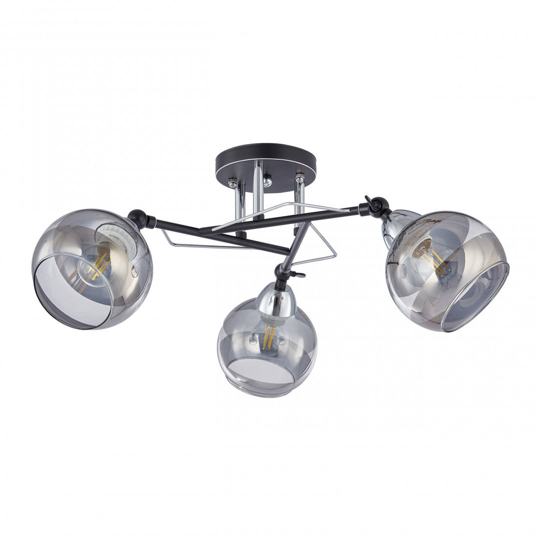 Люстра с плафонами 323685/3B BK+CR Arte Milano