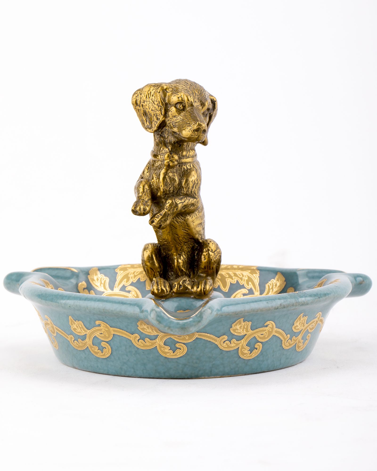 Пепельница с собачкой Glasar 31G0655/C554C/NB4199