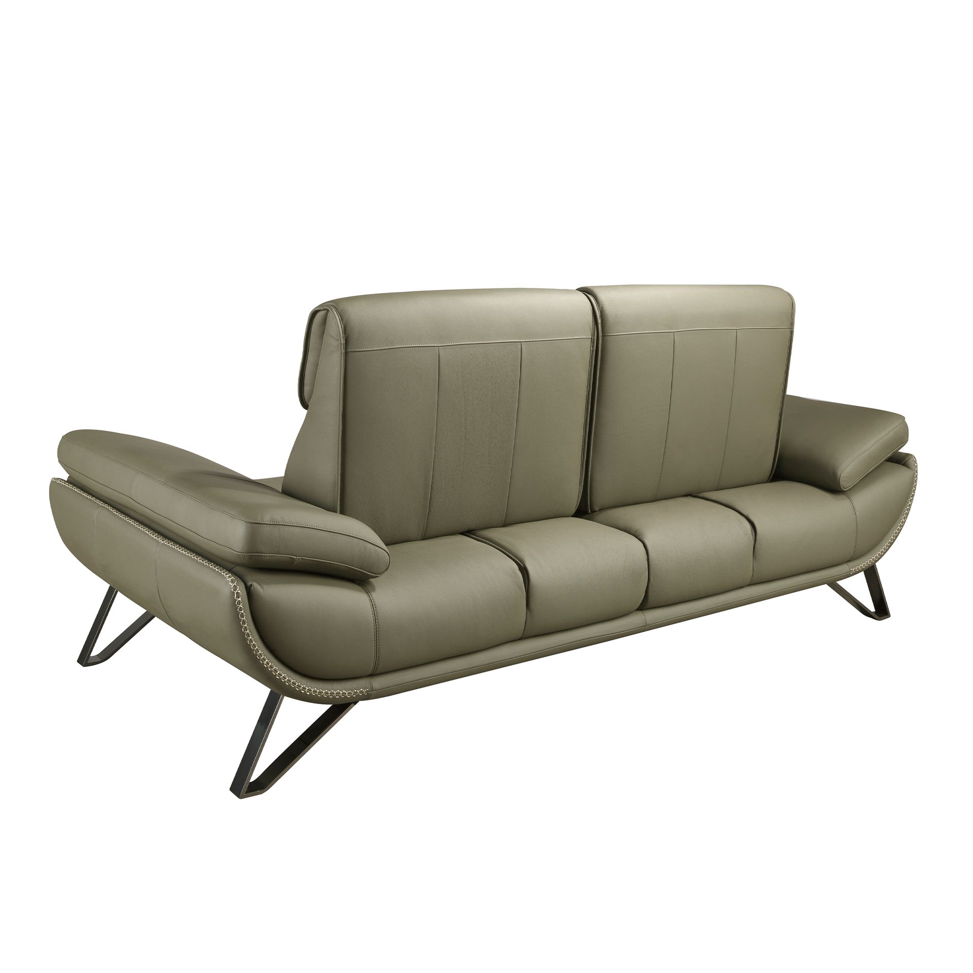 2-местный кожаный диван 6246 оливкового цвета Angel Cerda