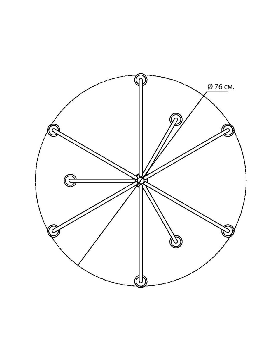 Золотая люстра Свуп Louvre Home LHLCH230124XNP