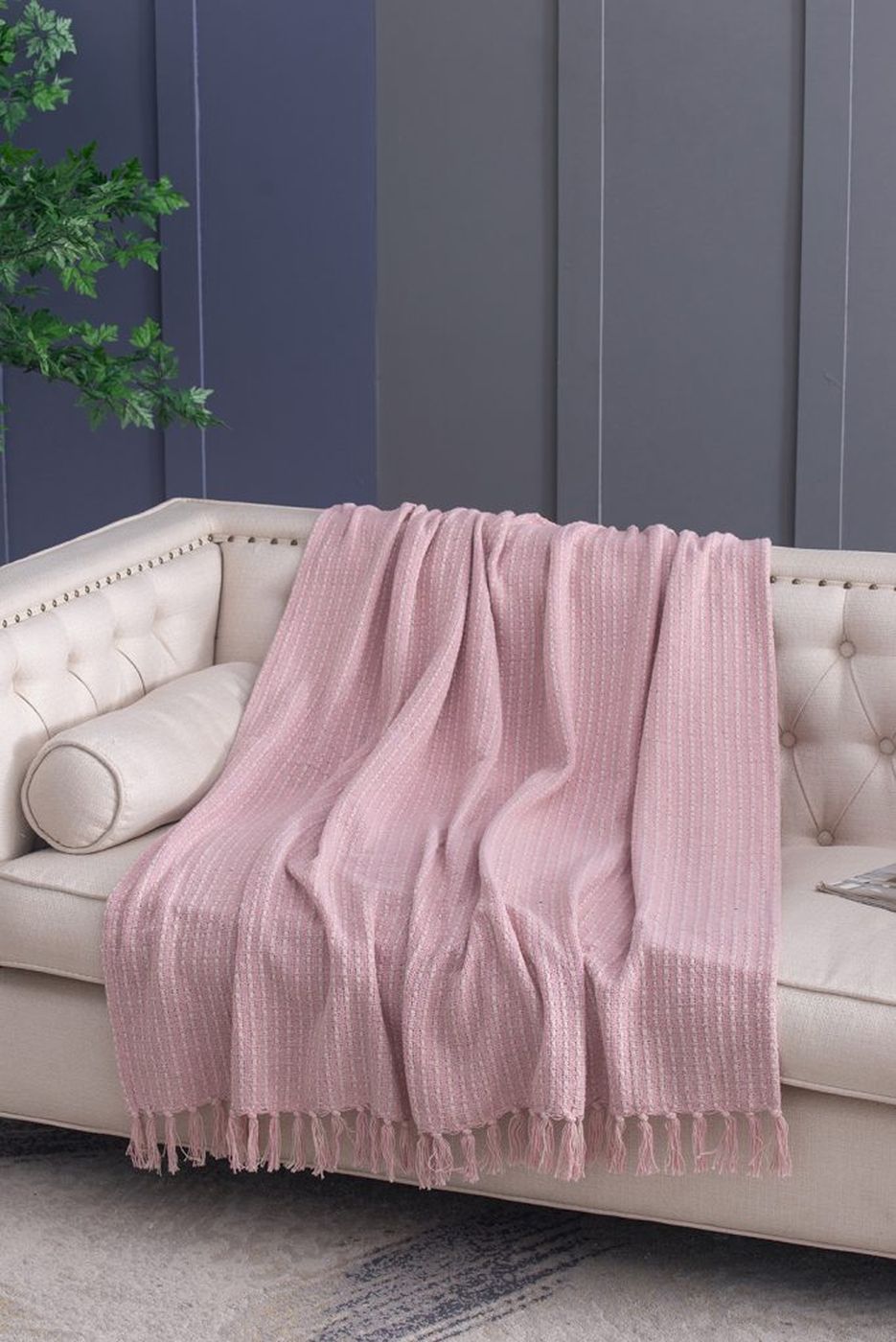 Плед Glasar T83754-TAN-SA