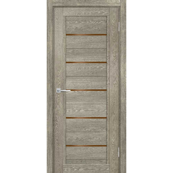 Межкомнатная дверь Graf ТЕХНО-809 кофе лакобель Гриджио (1900 х 550)