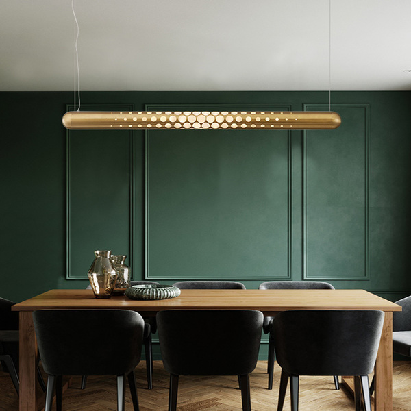 Светильник подвесной, реечный HETTA Матовое золото by ImperiumLoft