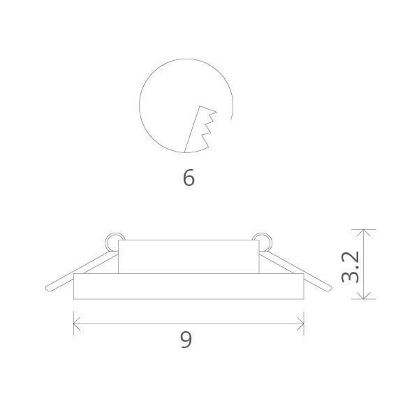 Встраиваемый светильник Arte Lamp A5222PL-1CC