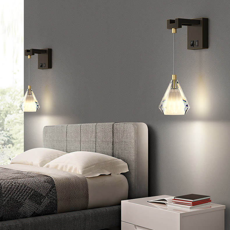 Настенный светильник SOLDIS WALL Black by ImperiumLoft