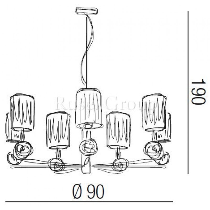 Люстра Kolarz LARA 1095/7