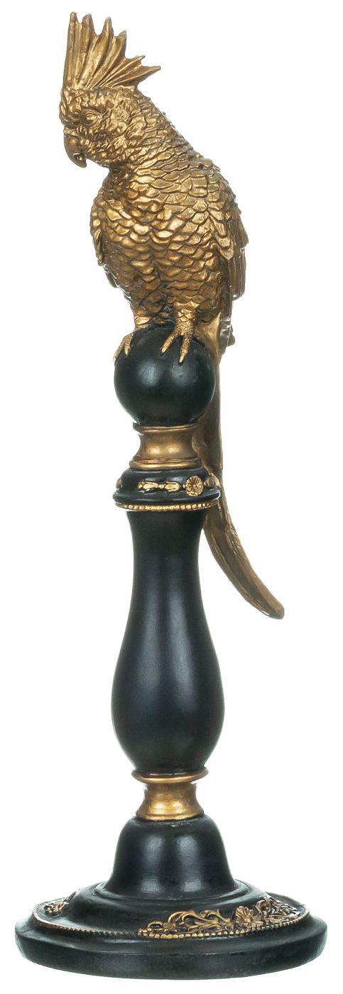 Фигурка Попугай золотой, под старину Glasar 28-249