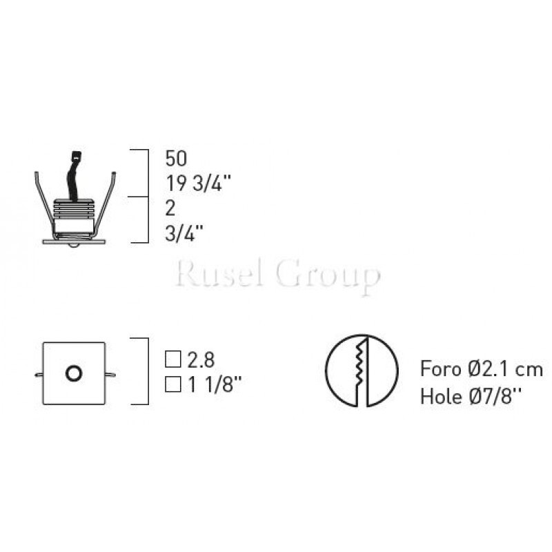 Встраиваемый светильник Leucos SD 021 (ITRE)