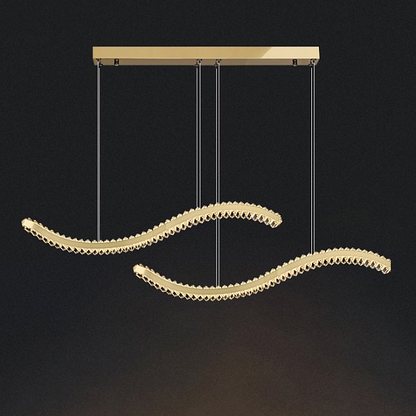 Подвесной светильник BERTOLDA W DUO B L120 Brass by ImperiumLoft