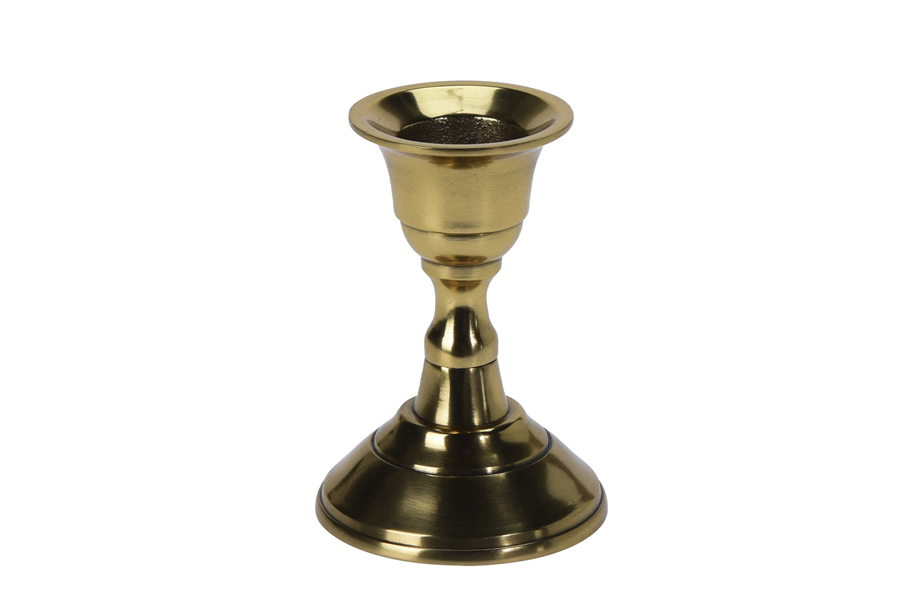 Подсвечник металлический золотой 8см Garda Decor A04315190