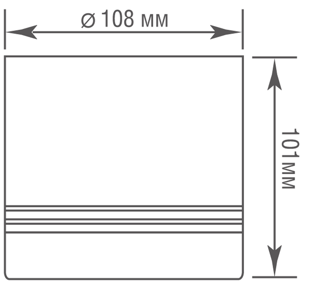 Накладной светодиодный светильник Donolux DL18483R15W1B IP44