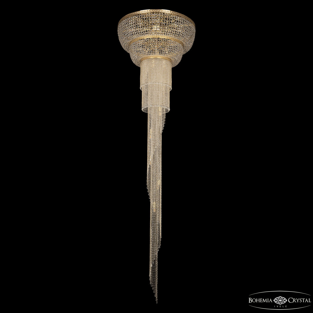 Люстра спираль хрустальная 83231/100IV-350 G Bohemia Ivele Crystal