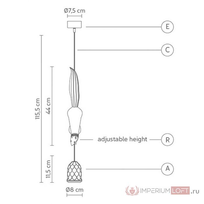 Подвесной светильник Karman Sherwood and Robin SE151 BB INT