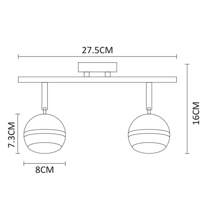 Спот Arte Lamp A6009PL-2AB