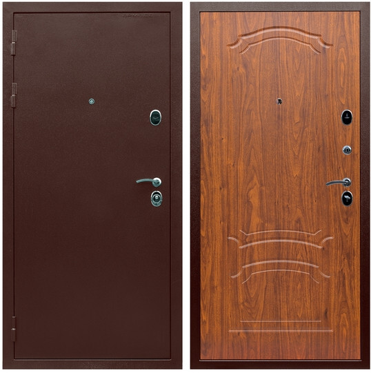 Дверь входная Graf Люкс ТП-70 Антик медь / МДФ 6 мм ФЛ-140 Мореная береза