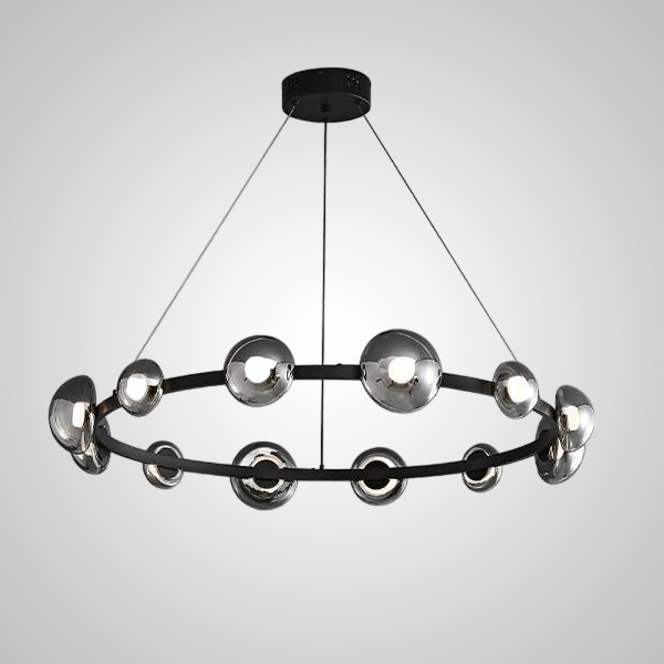 Подвесная люстра BOOSTER D88 Black by ImperiumLoft