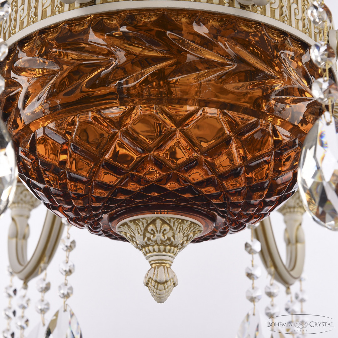 Люстра хрустальная AL78101P/8/250 A WMG P Amber/M-1F Bohemia Ivele Crystal
