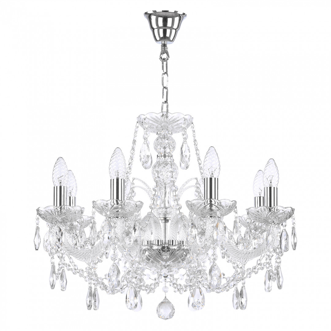 Люстра хрустальная 105/8/195 Ni Bohemia Ivele Crystal