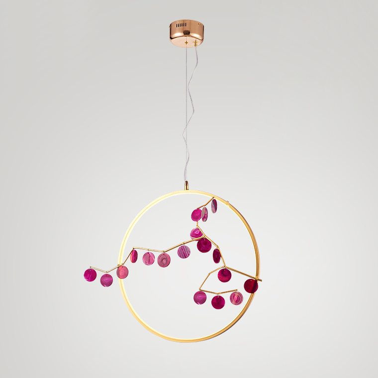 Подвесной светильник Mi round D60 Purple by ImperiumLoft