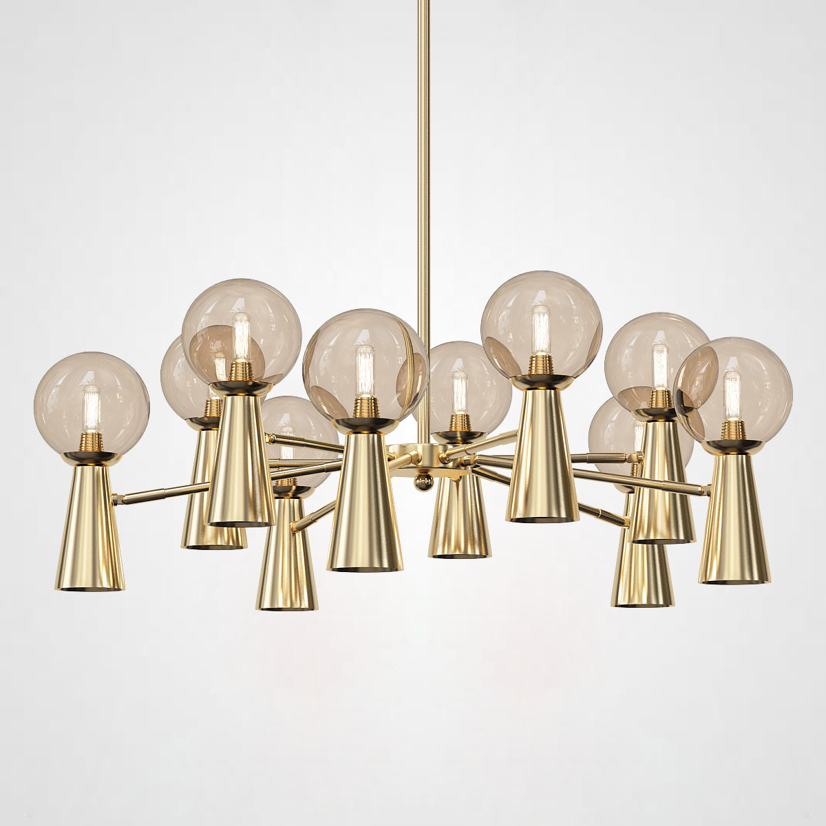 Потолочная люстра ABELINA L20 Gold Amber by ImperiumLoft