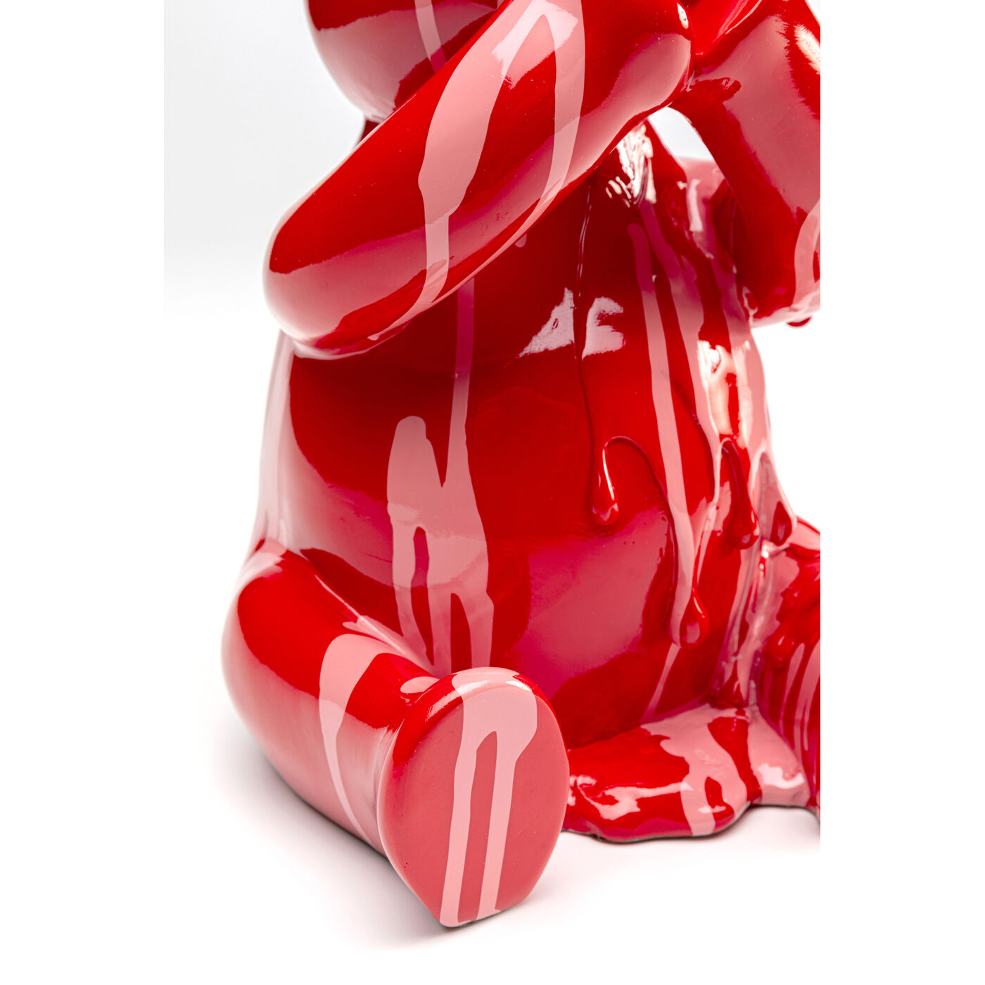 Фигура декоративная Sitting Gelato Bear Red 37cm KARE 58003