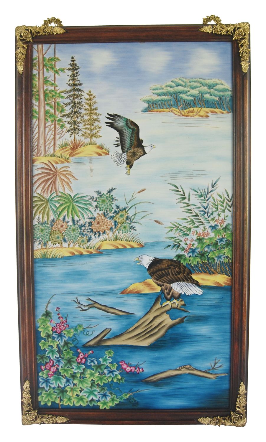 Картина на фарфоре в деревянной раме Glasar C75C/HX1966