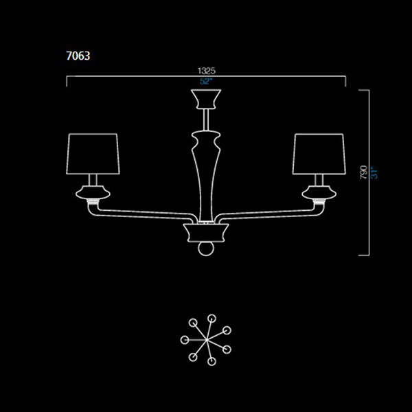 Люстра Barovier & Toso 7063/LQ/NO