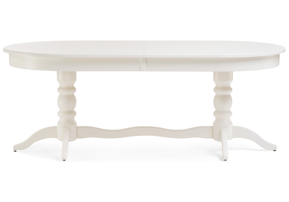 Стол деревянный Woodville Дейвер 200(260)х100 молочный 483914